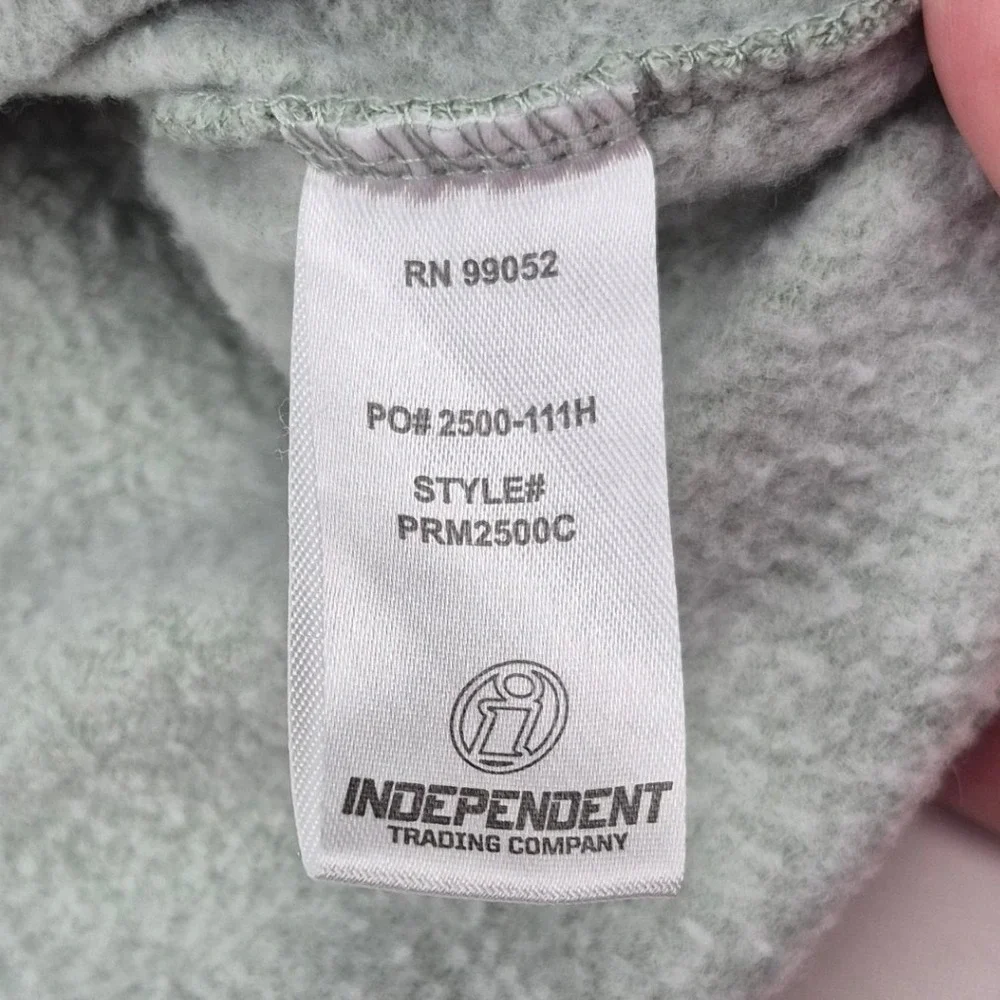 Independent Trading Company Hoodie Womens 2XL Green Long Sleeve Sweatshirt - Picture 10 of 10